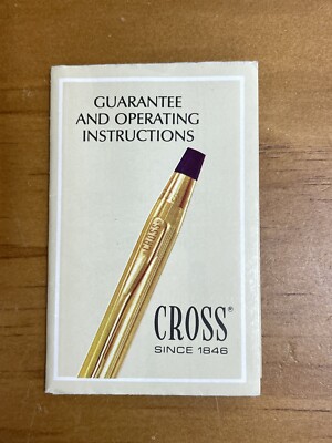 Cross Pen & Pencil Set 1/20 14K Gold Filled with Box & Paperwork