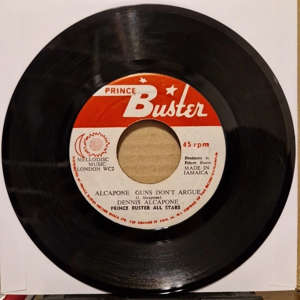 Misprint Prince Buster Dennis Alcapone - Guns Don't Argue 7" Vinyl Record VG - Image 3 of 4