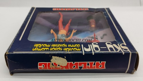 ATLANTIC GALAXY SKY GIRL MOVABLE SPACE WOMAN VINTAGE '70 NEW IN BOX RARA - Picture 9 of 9