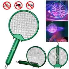 3 In 1 Electric Fly Swatter Bug Zapper Racket Dual Modes Mosquito Killer 2024