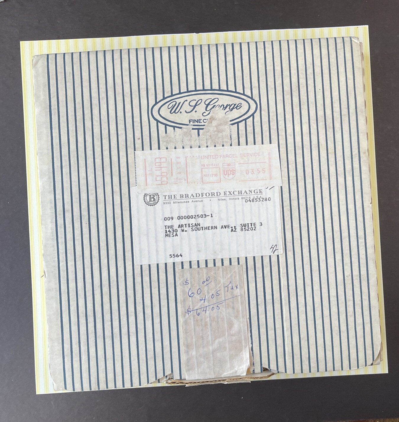 1991 SIGNED Paul Jennis “The Paris Hat” Gone w/ Wind W.J. George Plate (NO COA)