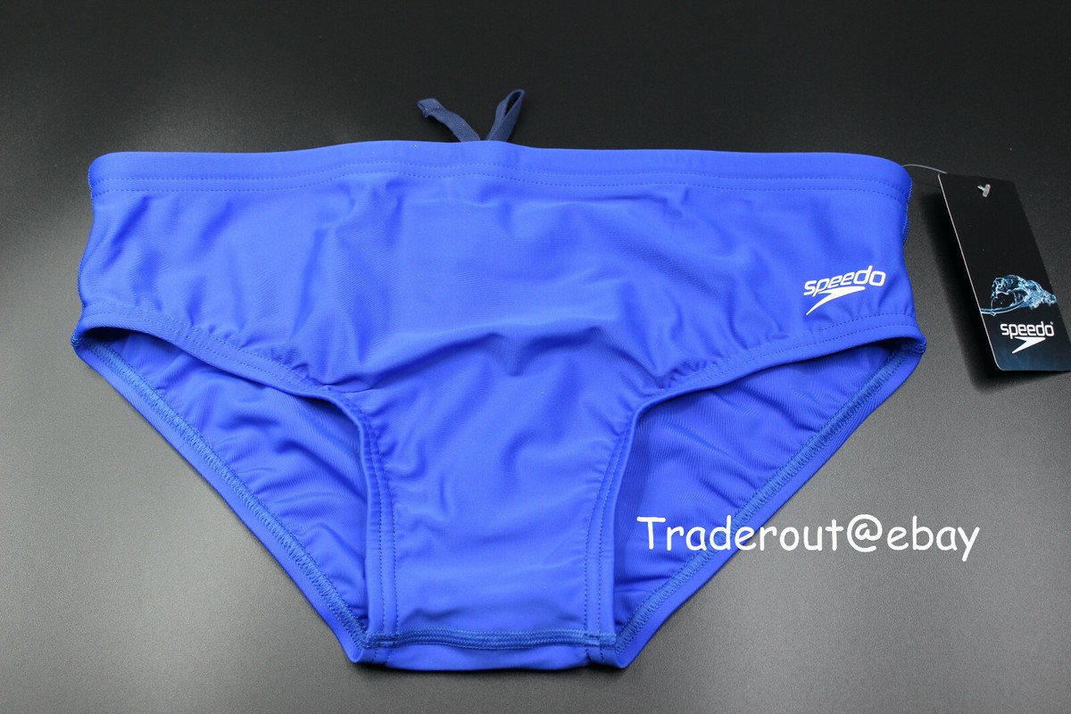 Speedo Men Sapphire blue powerflex eco swim brief Swimwear size 32