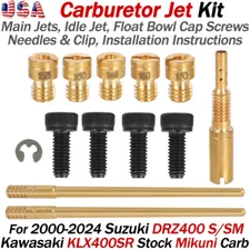 Carburetor Jetting Jet Kit for Suzuki DRZ 400 S SM KLX400 SR Mikuni Carb 2000-24