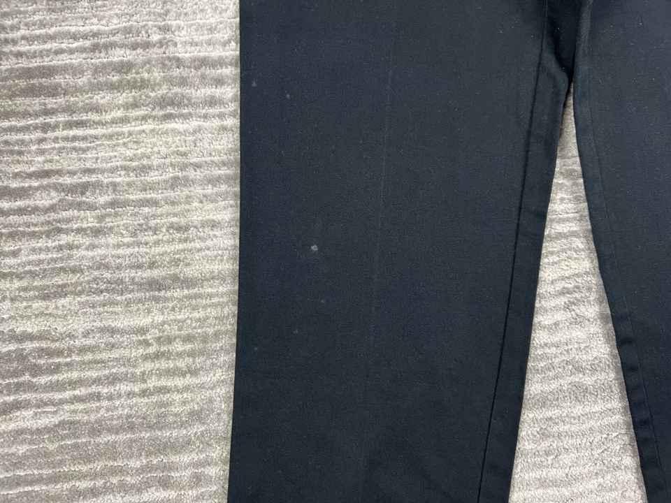 Casual Corner Pants Womens 6 Black Embroidered Hem 100% Cotton - Image 4 of 4