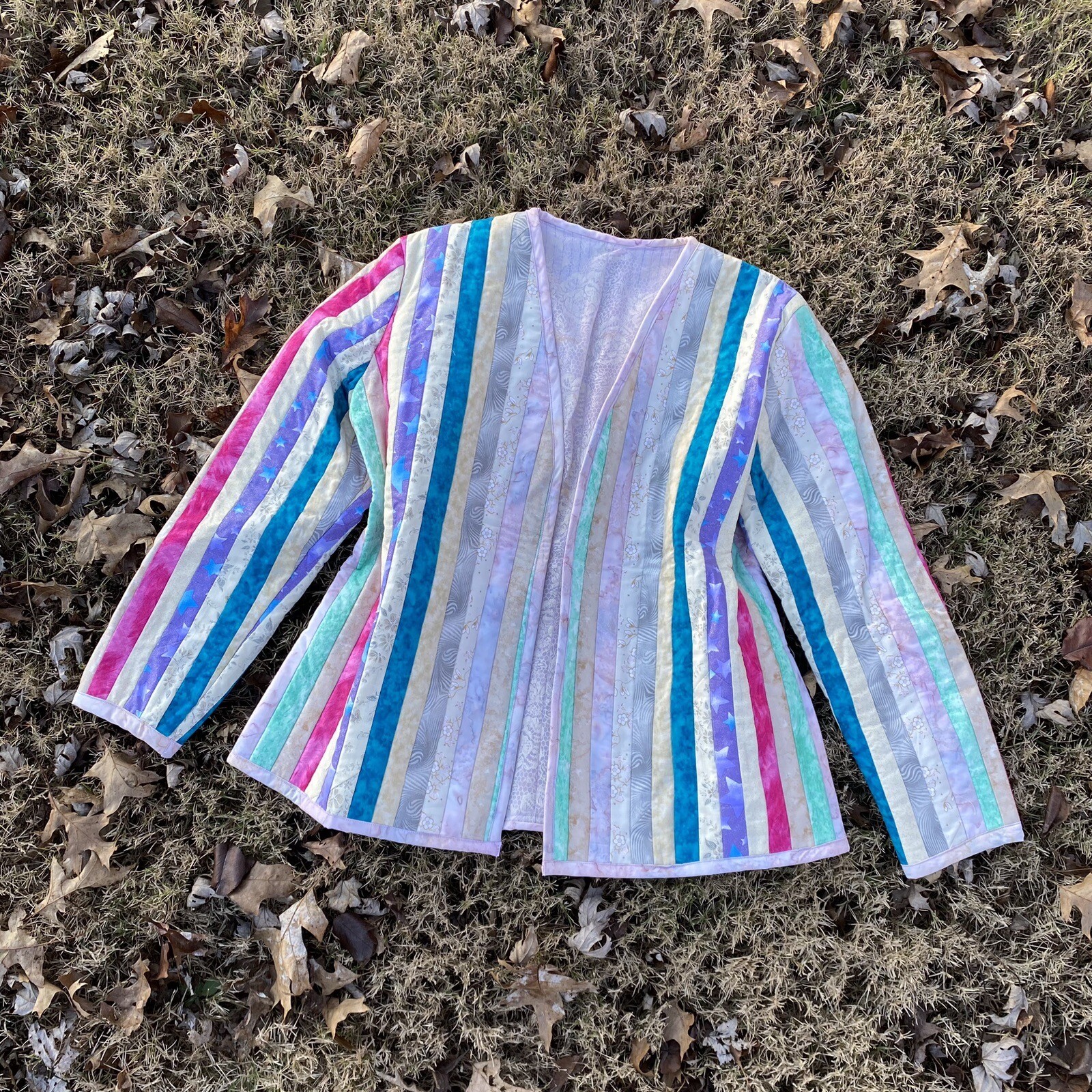 Vintage 80s/90s Quilted Patchwork Jacket - image 1