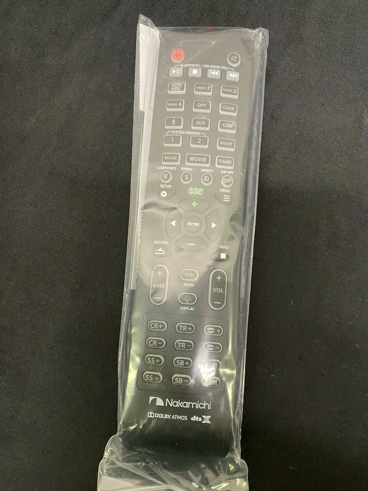 Nakamichi Shockwafe DTSX or SSE soundbar remote control