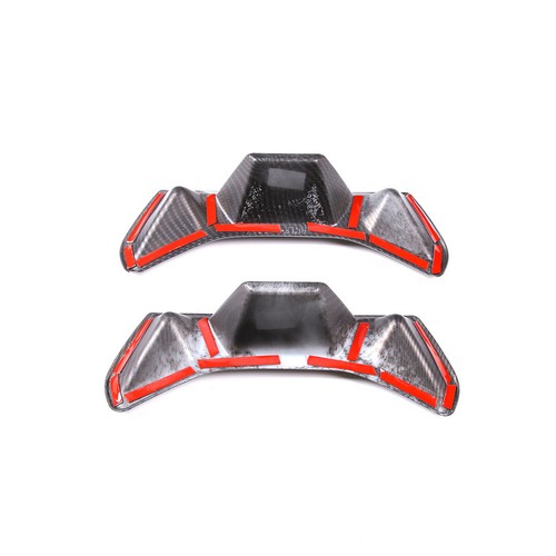 ABS Fiber Car Seat Back Neck Rest Trim Decorate Cover Kit For GR Supra 19-2022 - Bild 9 von 9