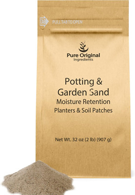 Potting & Garden Sand (2 Lb) Add to Planters & Soil Patches, Helps Retain Moistu