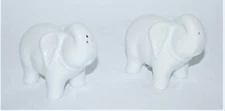 Bia Cordon Bleu Elephant Salt & Pepper Shaker White Ceramic Porcelain