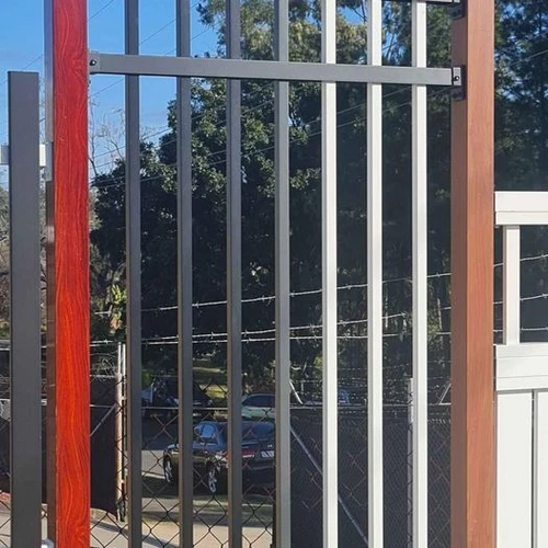 Custom Width & Height in Black - Dark Grey Spear Spike Security Fence Panels - Picture 2 of 9