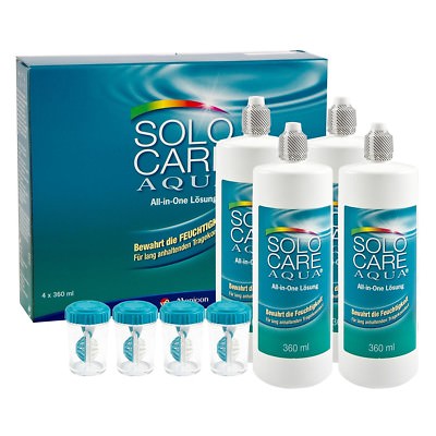 Solo Care Aqua 4x360ML All-in-One Lösung von Menicon