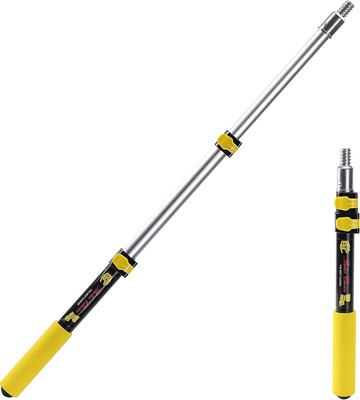 Bates- Extension Pole, 1.4 to 3 Ft Telescoping 3 Ft, Black and Yellow 