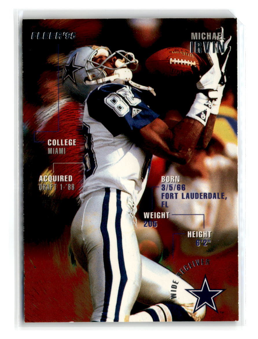 1995-Fleer-#92-Michael Irvin-Dallas Cowboys
