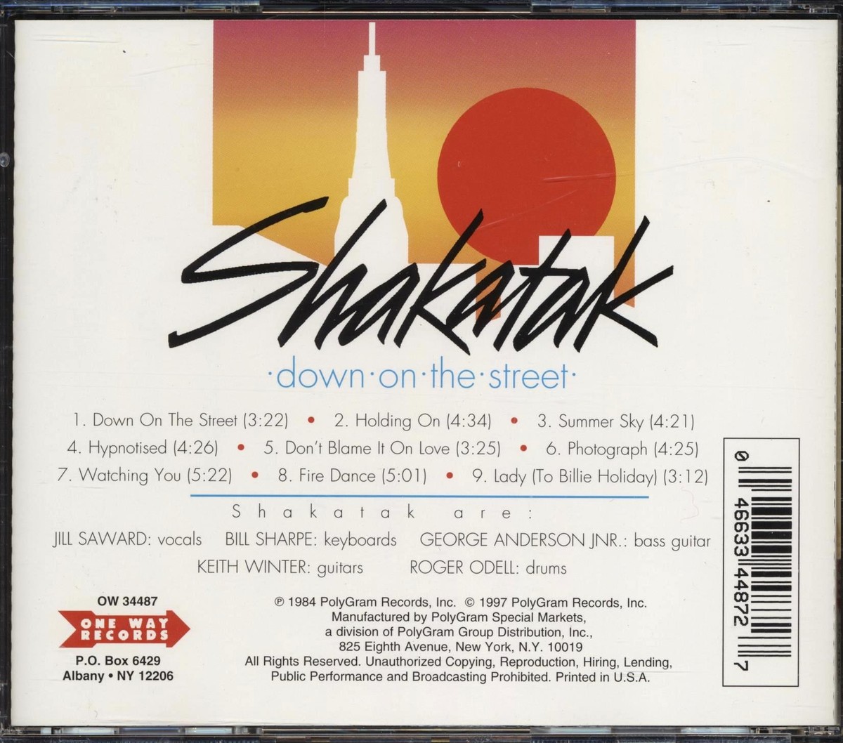 Shakatak - Down On The Street CD **BRAND NEW/STILL SEALED