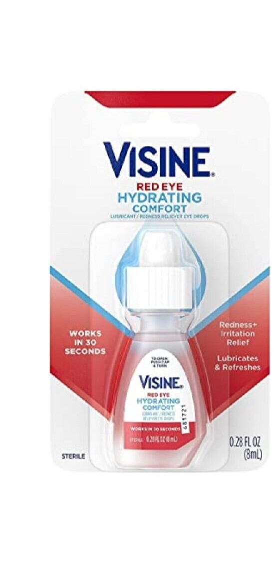 Visine Redness Relief Irritation Eye Drops Advanced Lubricant, 0.28 fl oz