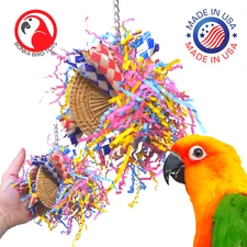 1525 Discpuff Bonka Bird Toy parrot cage toys cages shredder cockatiel conure