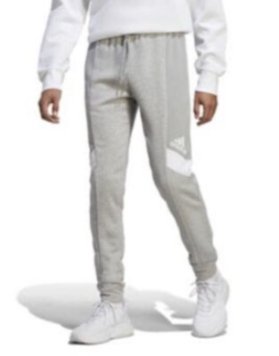 Adidas Men s Color block Sweat Pants Essentials Size 2XL Gray New