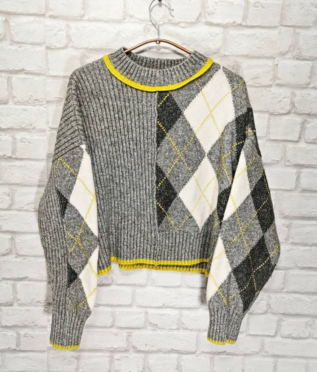 Pringle of Scotland X H&M Ribbed Striped and Argyle Pattern Jumper