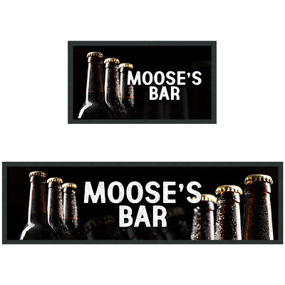 Personalisierte Bierflaschen Bar Läufer Geschenk Zuhause Ihn Individuelles Zubehör & Küche