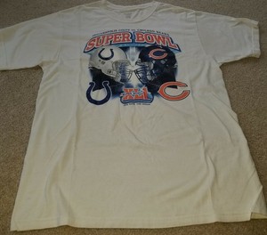 Super Bowl XLI 2007 Chicago Bears Indianapolis Colts Crewneck Shirt Large Reebok | eBay