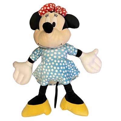 minnie mouse blue dress plush E&B Toy in 21' (Blue Minnie) Toys & Games From the classic Mickeys Christmas Carol Mouse Plush Toy Blue Dress