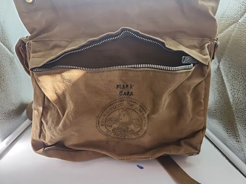 Mochila de lona vintage Boy Scouts of America BSA Frontier sin marco - Imagen 2 de 9