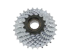 SUNRACE Bicycle 7-SPEED ZINC MULTIPLE FREEWHEELS 14/28T FRICTION M2A IN CHROME