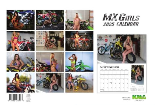 4 x 2025 MX NIÑAS MOTOCROSS CALENDARIO moto de cross hot babes motocicleta supercross - Imagen 6 de 8