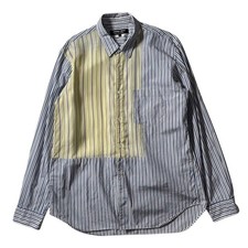 COMME des GARCONS HOMME DEUX Patchwork Stripe Shirt Size L Made In Japan
