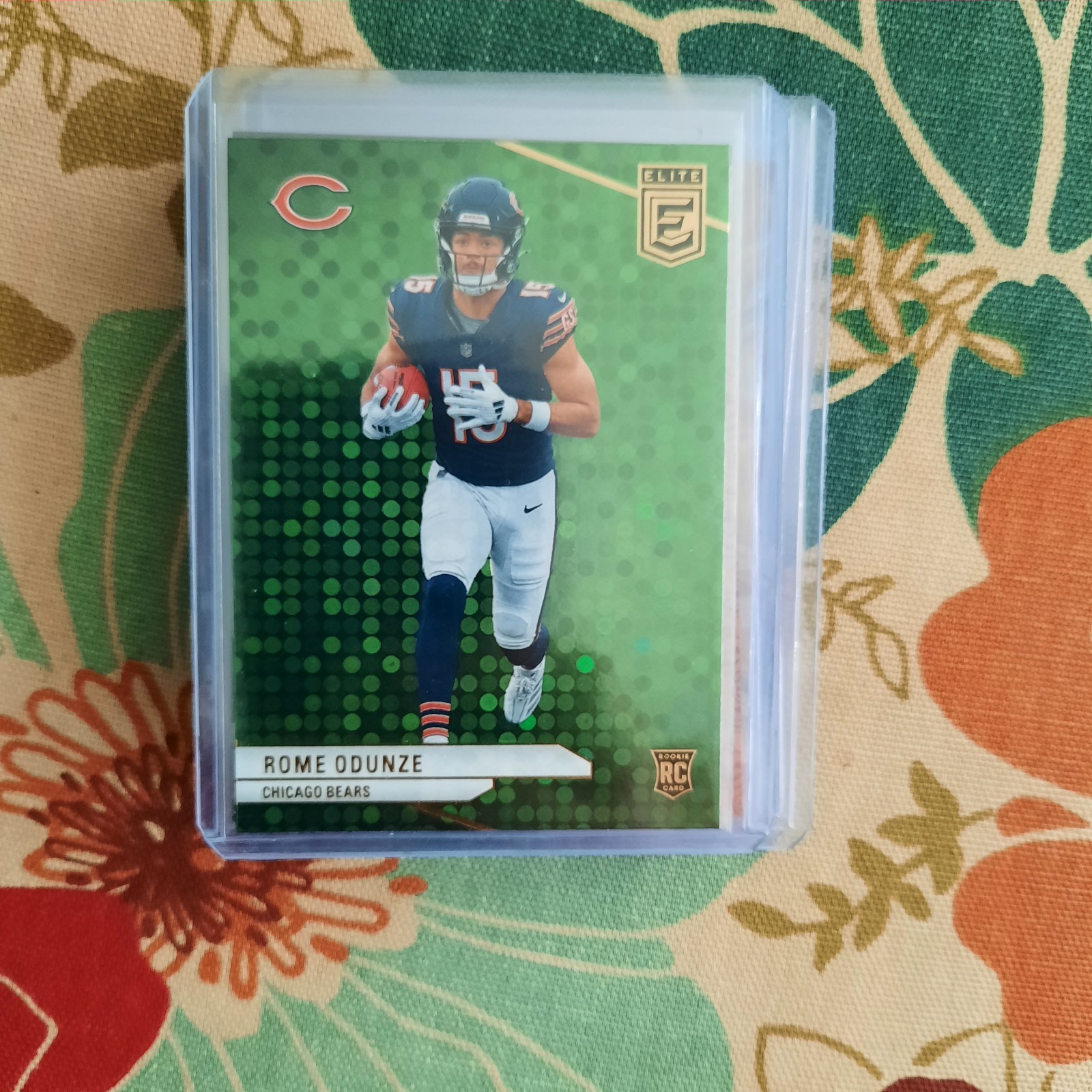 2024 Panini Donruss Elite - Rookies Rome Odunze #103 Green Disco (RC)