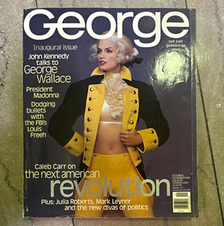 George Magazine Oct/Nov 1995 Inaugural Issue JFK Jr George Wallace Illustrated