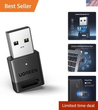 Mini USB Bluetooth 5.3 Adapter for Windows 11/10 - Plug Play Convenience