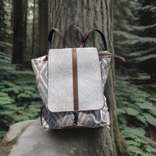 Myra Bag Women s Cowhide Pocketed Backpack