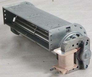 Querstromlüfter Ventilator Gebläse für Herd / Backofen, 180/60mm Walze, Motor li
