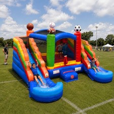 Inflatable Bounce House Water Slide Commercial Sports Kids Toddlers with Blower