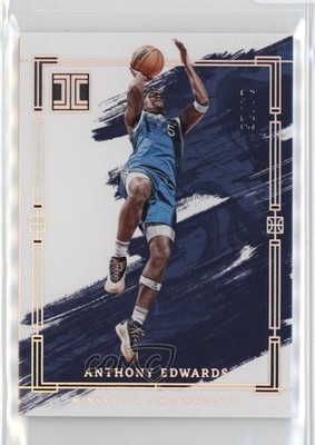 2023-24 Panini Impeccable Holo Silver 14/25 Anthony Edwards #95 1u1f