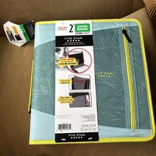 Five Star Zipper Binder 2 Inch, Blue, 530 Sheet Capacity