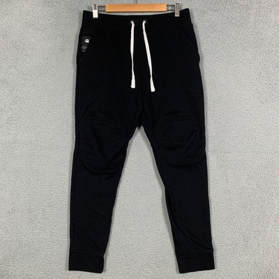 G-Star Raw 5622 US Sweatpants Mens Medium M Black Moto 3D Tapered Joggers Pant