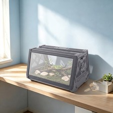 Stackable Reptile Tank Enclosure, Escape-Proof Terrarium Cage For Snake Spider