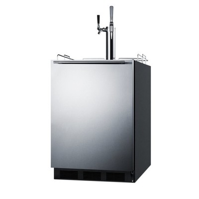 Summit SBC58BLBIADACMTWIN 24'' Combo Nitro/Cold Brew Coffee Dispenser, ADA / 5...