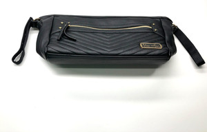 Itzy Ritzy Adjustable Stroller Caddy Organizer Black Straps Zip Compartments