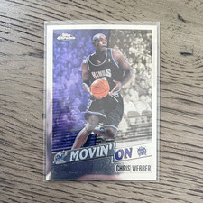 Topps Chrome Movin' On Chris Webber #225 Sacramento Kings NBA 1999