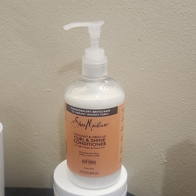 Shea Moisture Coconut & Hibiscus Conditioner 13 fl oz Silk Protein Neem Oil