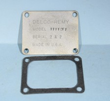 1962 Corvette Fuel Injection 1111011 Distributor I.d. Plate With Gasket