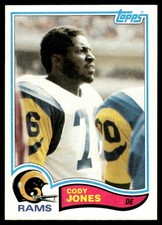 1982 Topps Cody Jones Rookie Los Angeles Rams #381