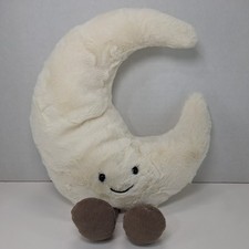 Jellycat London Amuseables Moon Medium 11 White Plush Stuffed Animal A2MOON