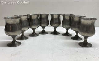 Selangor Pewter Goblet Cups