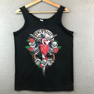 Vintage 90s Guns N Roses Tank Top XL Graphic Print Band Tee