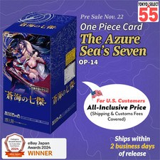 ONE PIECE Card The Azure Sea's Seven OP-14 OP14 Box Japanese Tape SEALED PSL