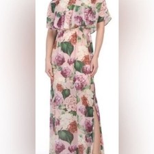 Show Me Your MuMu Pink Floral Off-Shoulder Maxi Dress size S New with Tags